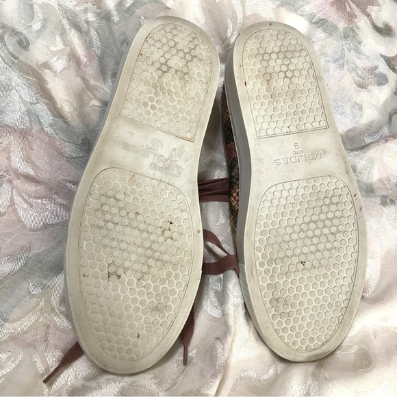 J/SLIDES - Lacee Snake Print Lace-Up Sneakers in Pink Multi size 9 - Picture 10 of 10